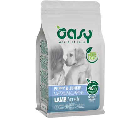 Oasy Сухий корм для цуценят Oap Medium/Large Breed Ягня 2,5 кг