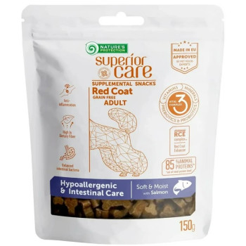 Nature\'s Protection Лакомства для собак Superior Care Red Coat Hypoallergy & Intestinal Care Лосось 150 г