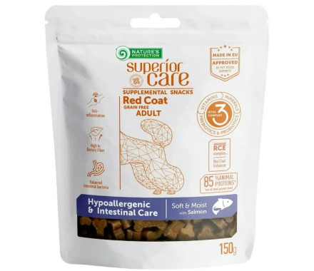 Nature\'s Protection Лакомства для собак Superior Care Red Coat Hypoallergy & Intestinal Care Лосось 150 г