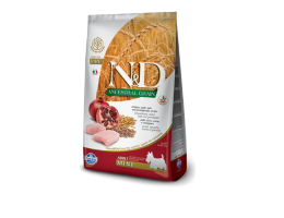 Farmina N&D Low Grain Adult Mini Сухой корм для собак Курица с гранатом 7 кг