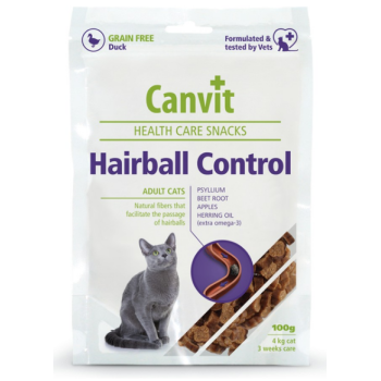 Canvit Ласощі для котів Hairball Control 100 г