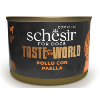 Schesir Taste the World Консерва для собак Курица с паэльей 150 г