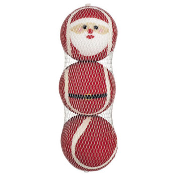 Nobby toys for dog XMAS Set of Christmas Tennis Balls Santa 4.5 cm 3 pcs red