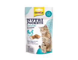 GimCat Витаминизированные лакомства для котов Nutri Pockets Dental 60 г