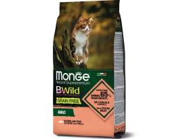 Monge Сухий корм для котів Bwild Grain Free Лосось 1,5 кг