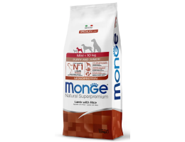 Monge Сухой корм для щенков Mini Puppy&Junior Ягненок и рис 7,5 кг