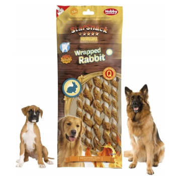 Nobby StarSnack Лакомства для щенков и мелких пород собак Wrapped Rabbit XL 4 шт 25 см 270 г