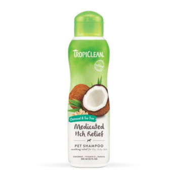 TropiClean Oatmeal & Tea Tree Шампунь для собак и кошек для сухой кожи 355 мл
