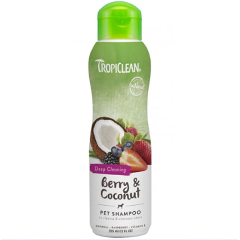 TropiClean Berry & Coconut Шампунь для собак и кошек для глубокого очищения 355 мл