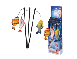 Nobby Игрушка для кошек Удочка Плюшевая рыба с катнипом 63 см