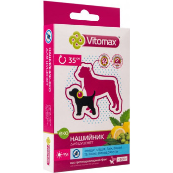 Vitomax ЭКО Ошейник инсектоакарицидный для щенков 35 см