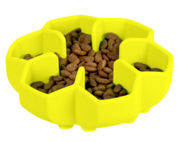 Waudog Silicone Миска для повільного харчування 450 мл жовта
