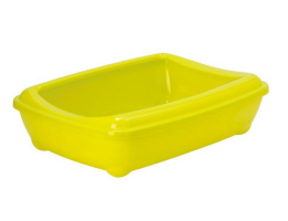 Moderna Туалет для котов с бортиком Jumbo Arist-O-Tray 57х43х16,3 см лимонный