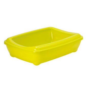 Moderna Туалет для котов с бортиком Jumbo Arist-O-Tray 57х43х16,3 см лимонный