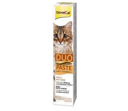 GimCat Anti‑Hairball Duo Паста для кошек (солод и сыр) 50 г