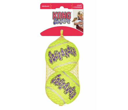 Kong Squaakair Balls toy for Dog Tennis Balls with squeak l 2 pcs