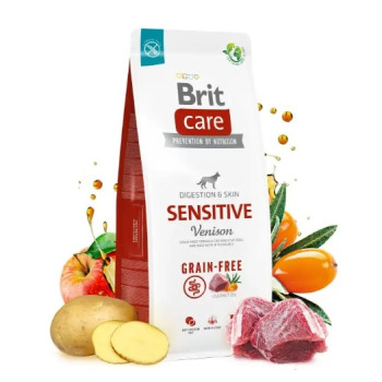 Brit Care Grain‑free Sensitive Сухой корм для собак Оленина 3 кг