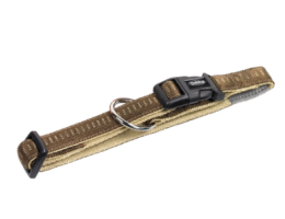 Nobby Нашийник для собак Soft Grip M-L 2,5х40-55 см коричневий