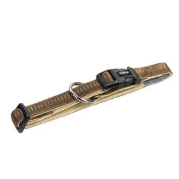 Nobby Ошейник для собак Soft Grip M-L 2,5×40‑55 см коричневый