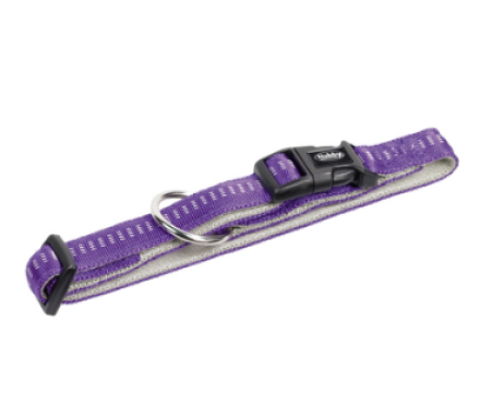 Nobby Ошейник для собак Soft Grip M-L 2,5×40‑55 см фиолетовый