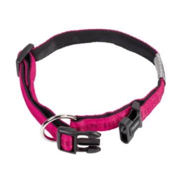 Nobby Ошейник для собак Soft Grip M-L 2,5×40‑55 см фуксия
