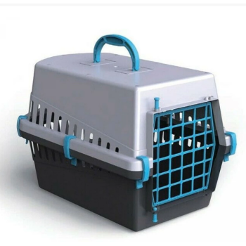 Georplast Black Edition Переноска для домашніх тварин сіро-чорна 50х33х32 см