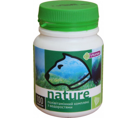 Vitomax Nature Вітаміни для собак Водорості 100 табл