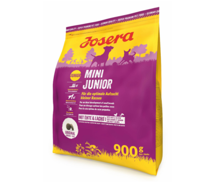 Josera Mini Junior Сухий корм для собак Качка та лосось 900 г