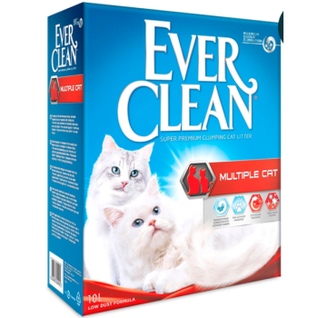 Ever Clean Наполнитель бентонитовый Multiple Cat максимальный контроль над запахом 10 л