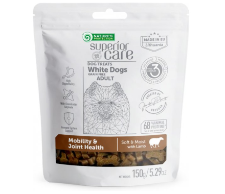 Nature\'s Protection Лакомства для собак Superior Care White Dogs Mobility & Joint Health Ягненок 150 г