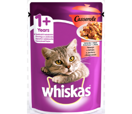 Whiskas Влажный корм для котов Говядина в желе 85 г