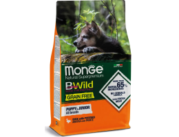 Monge Сухой корм для щенков Bwild Grain Free Puppy&Junior Утка 2,5 кг