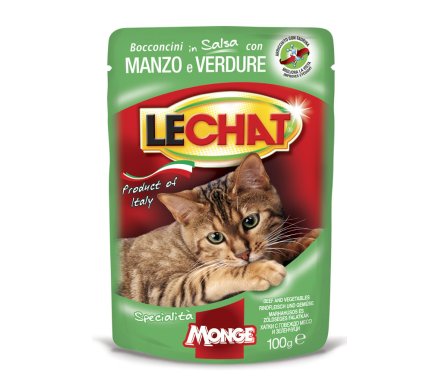 Monge Влажный корм для котов LC Adult Говядина с овощами 100 г