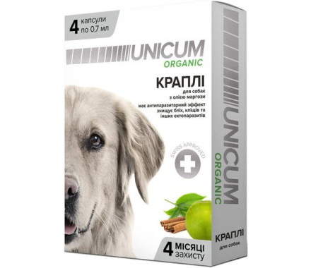 Unicum Organic Ошейник для собак от блох и клещей 70 см