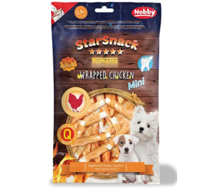 Nobby StarSnack Лакомства для собак Wrapped Chicken Mini 113 г