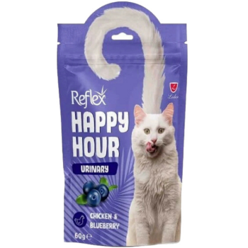 Reflex Happy Hour Лакомства для котов Urinari Курица и черника 60 г