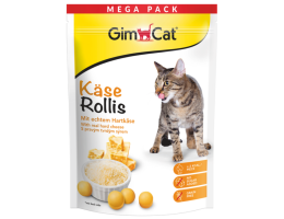 GimCat Витаминизированные лакомства для котов Kase Rollis Сыр 425 г