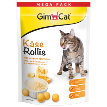 GimCat Витаминизированные лакомства для котов Kase Rollis Сыр 425 г
