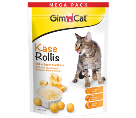 GimCat Витаминизированные лакомства для котов Kase Rollis Сыр 425 г