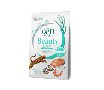 Optimeal Beauty Fitness Сухий корм для котів Морепродукти 1,5 кг