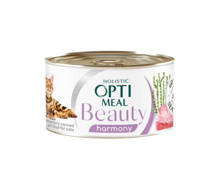 Optimeal Beauty Harmony Консерва для котiв Тунець в желе з морськими водоростями 70 г