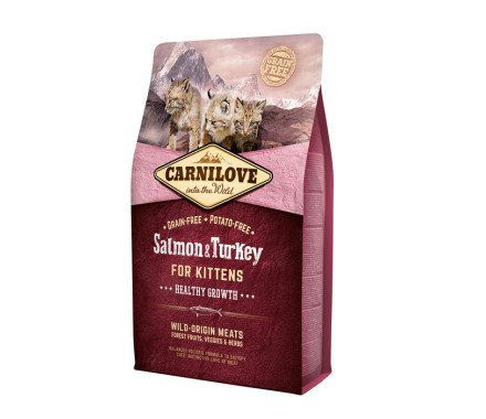 Carnilove Сухий корм для кошенят Лосось та індичка 2 кг