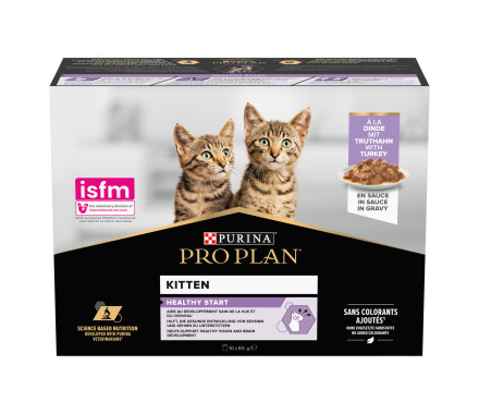 Pro Plan Kitten Влажный корм для котят Индейка Мультипак 10 шт х 85 г