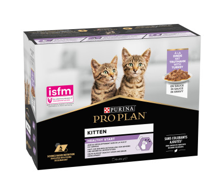 Pro Plan Kitten Влажный корм для котят Индейка Мультипак 10 шт х 85 г