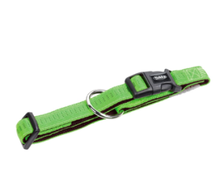Nobby Ошейник для собак Soft Grip M-L 2,5×40‑55 см салатовый