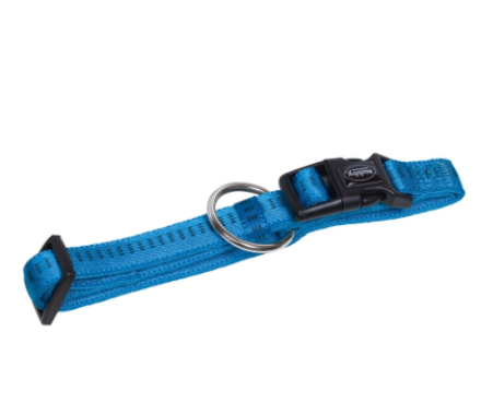 Nobby Ошейник для собак Soft Grip L-XL 2,5×50‑65 см голубой