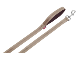 Nobby Повідець для собак Soft Grip M-L 2х120 см бежевий