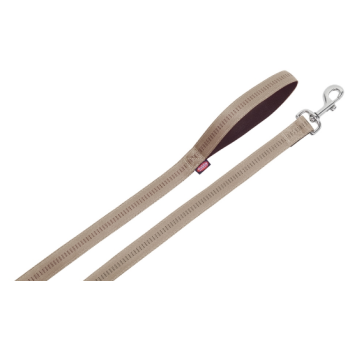 Nobby Поводок для собак Soft Grip M-L 2х120 см бежевый
