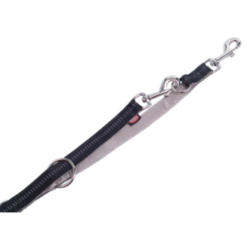 Nobby Поводок-перестежка для собак Soft Grip S 1,5х200 см черный