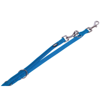 Nobby Поводок-перестежка для собак Soft Grip S 1,5х200 см голубой
